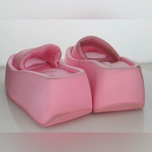 Alexander Wang Pink Taji Platform Slides